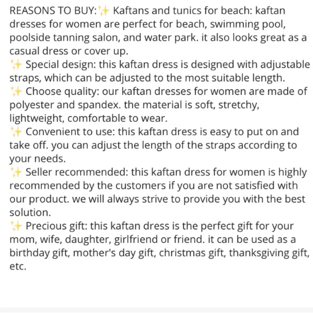 Colorful Kaftan Beach Cover Up Dress - Picture 12 of 14